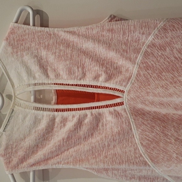 RED Haute Tank Top Layered White Orange/Coral Knit Women's Medium - Picture 8 of 10